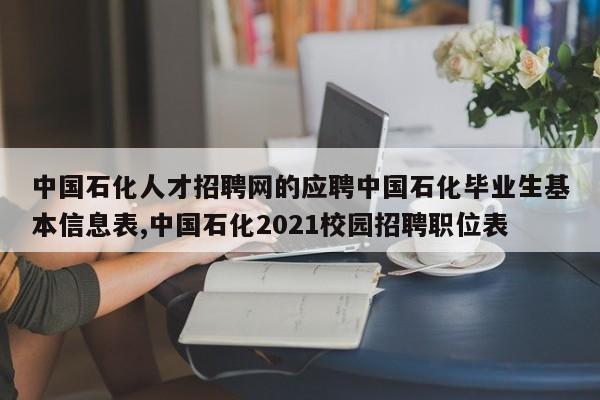 中国石化人才招聘网的应聘中国石化毕业生基本信息表,中国石化2021校园招聘职位表